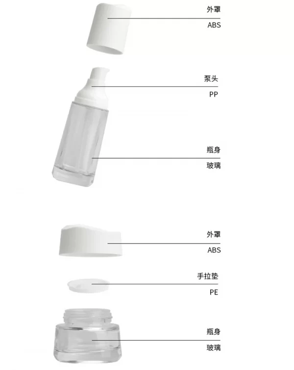 New cosmetics glass set bottle (10)