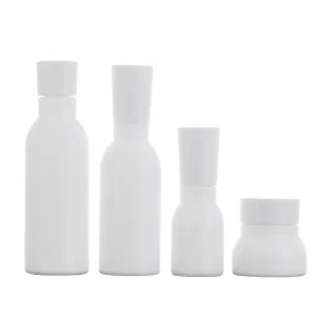 Package material customized 40-120ML lotion bottle cosmetics white porcelain bottle set bottle 50g cream bottle