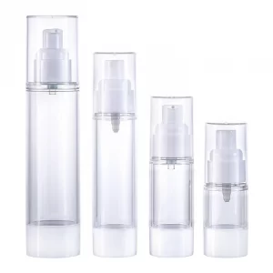 Packaging Customized vacuum bottle Transparent AS lotion bottle 15-30ml Split bottle 50-100ml spray bottle