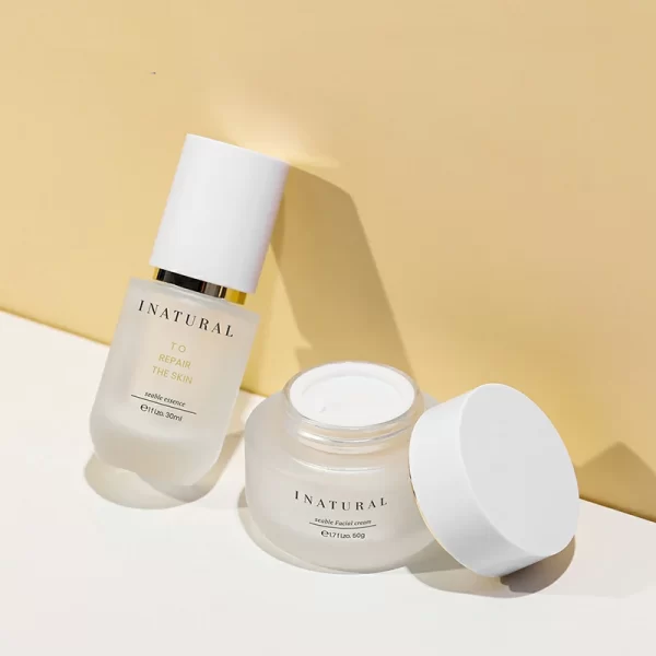 Processing customized cosmetics 50g cream bottle glass set bottle (1)