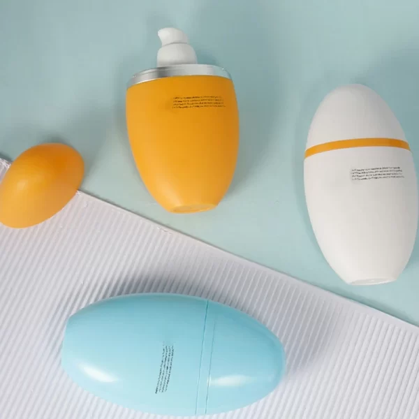 Skin care product sunscreen lotion bottle 50ml plastic press bottle (8)