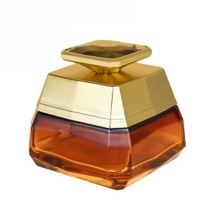 High end glass bottle 50g eye cream face cream sub bottled cosmetics packaging new lady square diamond cream bottle