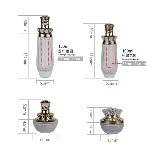 High grade glass, new water emulsion, essence, cream bottle (9)