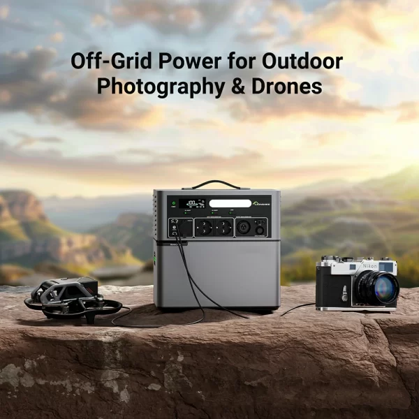 1024WH outdoor portable power station stackable power bank (10)