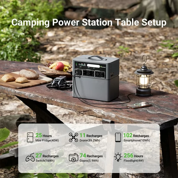 1024WH outdoor portable power station stackable power bank (3)