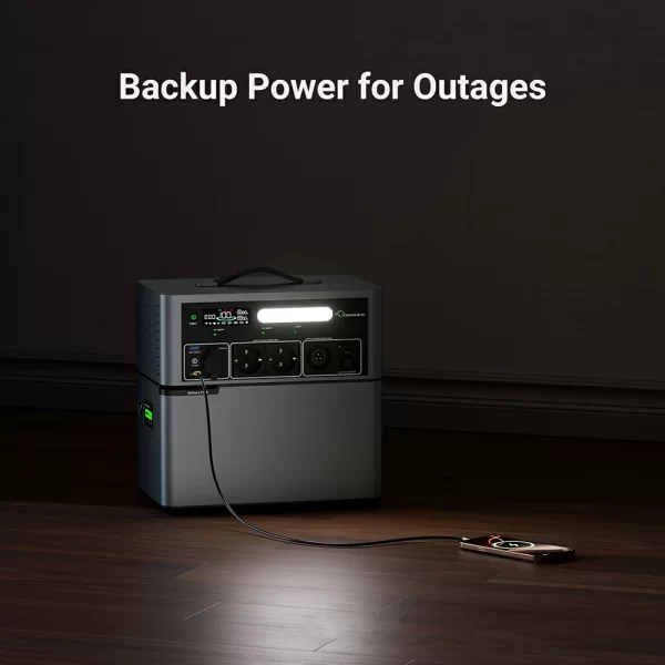1024WH outdoor portable power station stackable power bank (6)