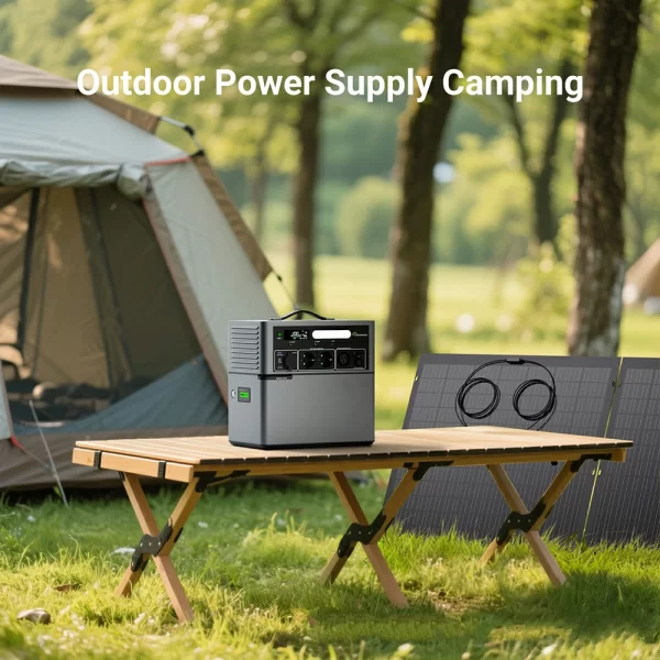 1024WH outdoor portable power station stackable power bank (7)