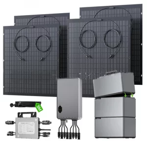 230V grid connected modular balcony energy storage set