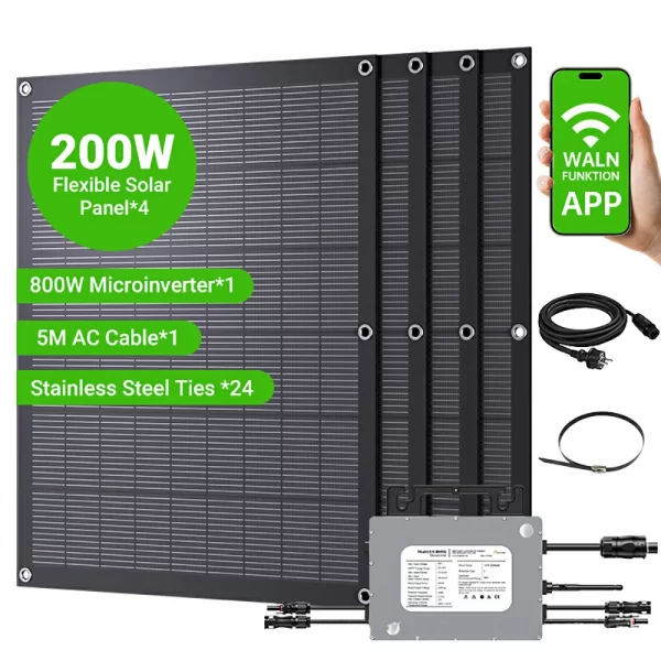 Photovoltaic power generation module 800W micro reverse flexible solar panel set (19)