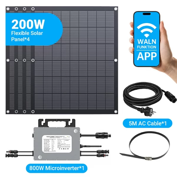 Photovoltaic power generation module 800W micro reverse flexible solar panel set (2)